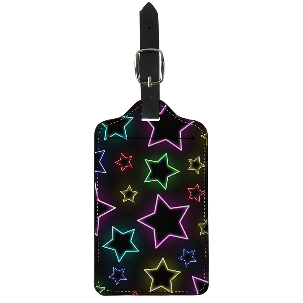 Lights Star Pattern Print Luggage Tag