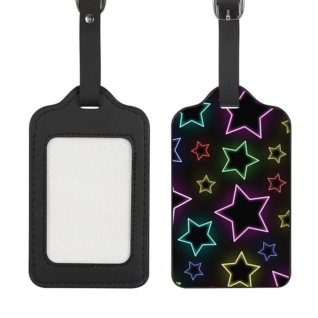 Lights Star Pattern Print Luggage Tag