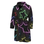 Lights Star Pattern Print Men's Bathrobe