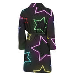 Lights Star Pattern Print Men's Bathrobe