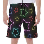 Lights Star Pattern Print Men's Beach Shorts