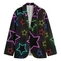 Lights Star Pattern Print Men's Blazer