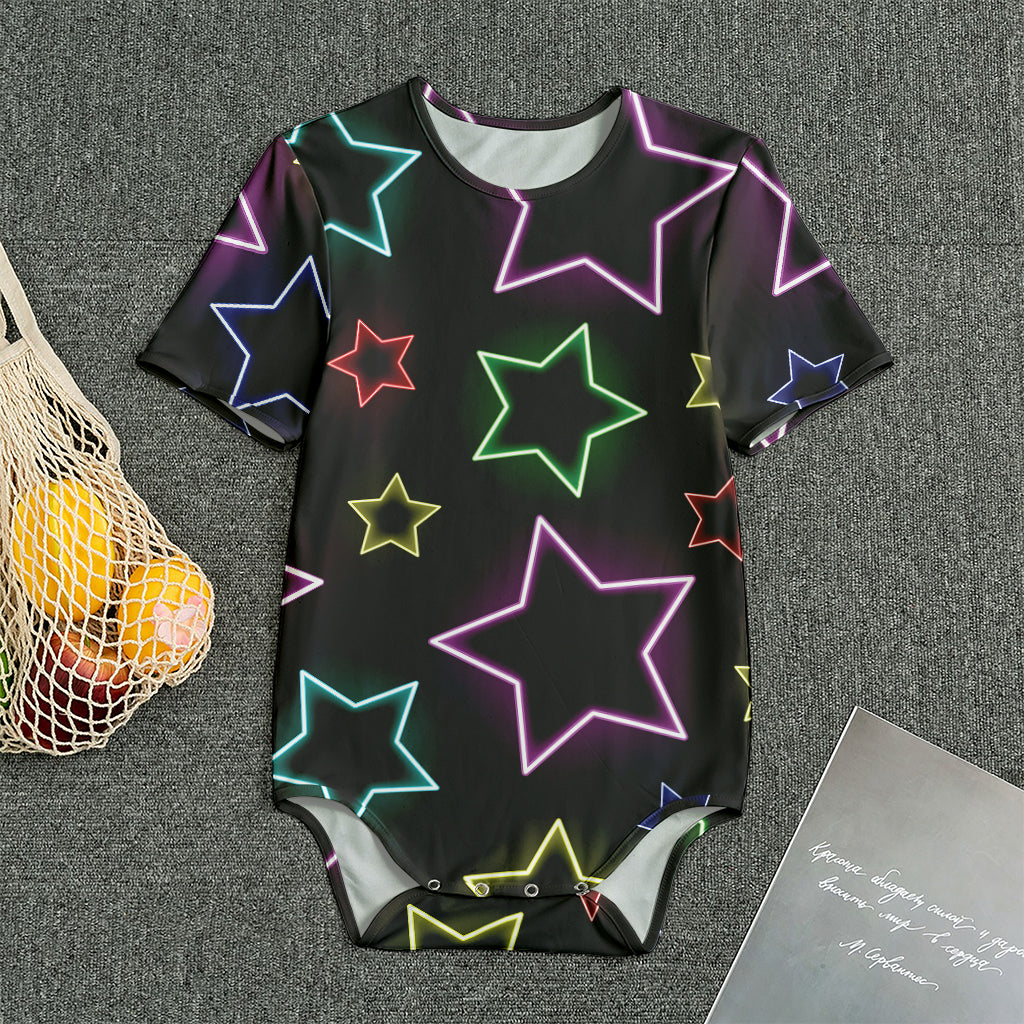 Lights Star Pattern Print Men's Bodysuit