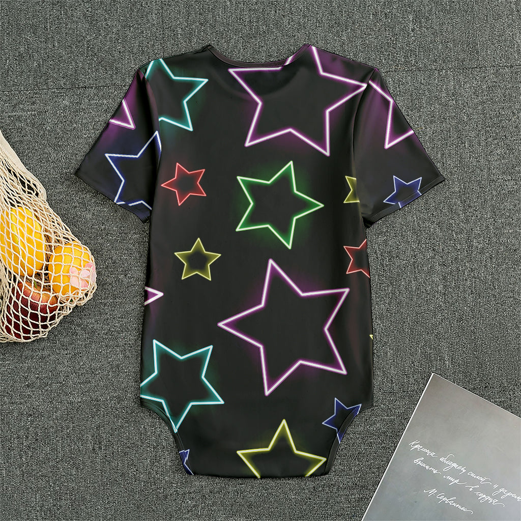 Lights Star Pattern Print Men's Bodysuit