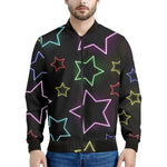 Lights Star Pattern Print Men's Bomber Jacket