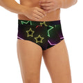 Lights Star Pattern Print Men's Briefs
