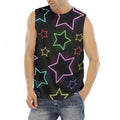 Lights Star Pattern Print Men's Fitness Tank Top