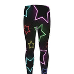 Lights Star Pattern Print Men's leggings