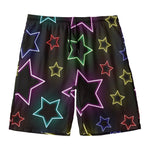 Lights Star Pattern Print Men's Swim Trunks