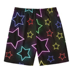 Lights Star Pattern Print Men's Swim Trunks