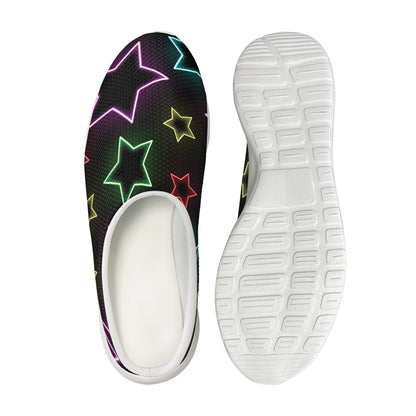 Lights Star Pattern Print Mesh Casual Shoes