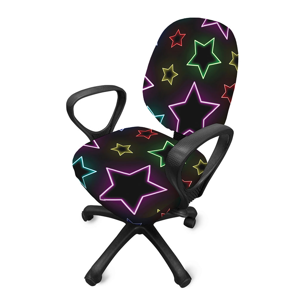 Lights Star Pattern Print Office Chair Cover