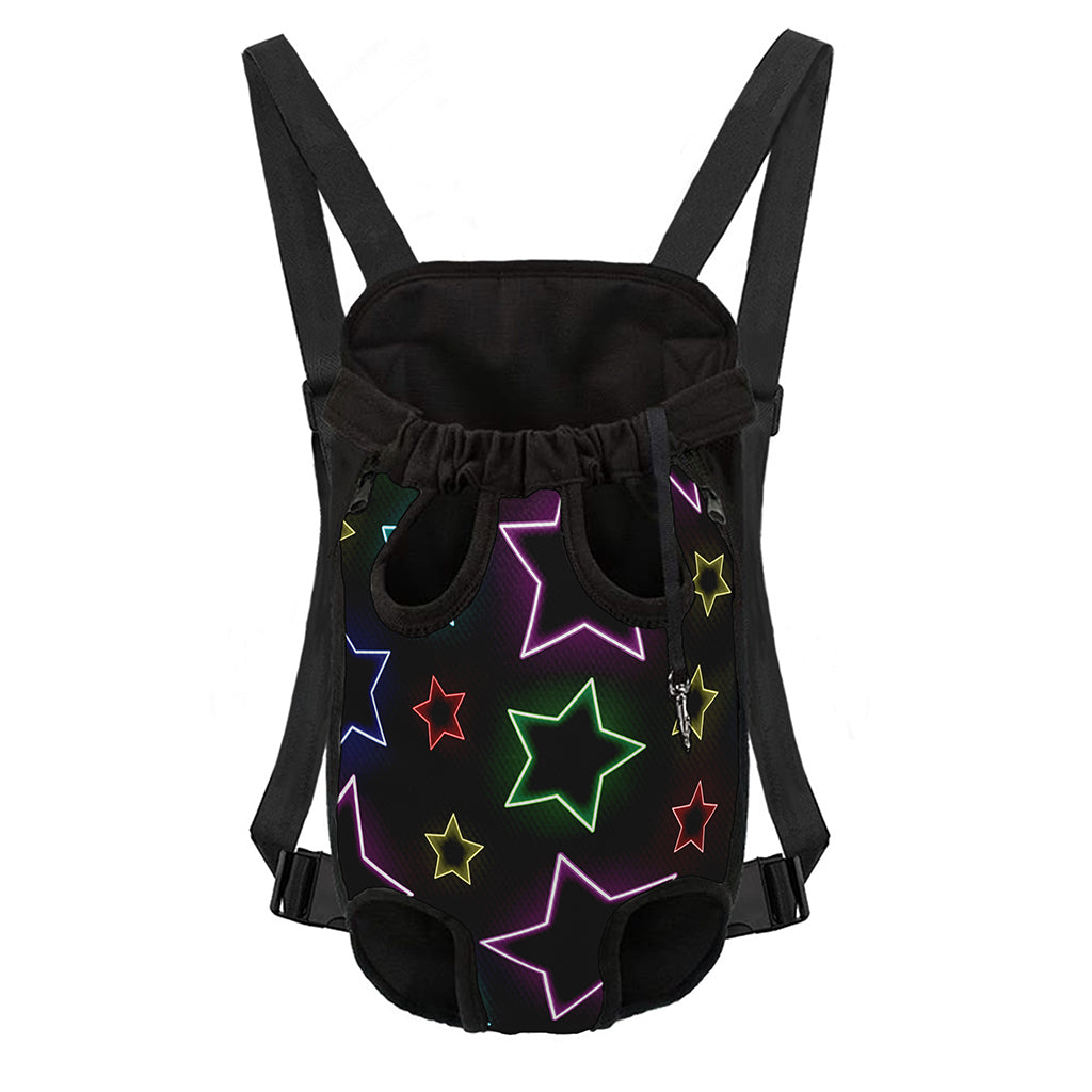Lights Star Pattern Print Pet Carrier Backpack