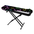 Lights Star Pattern Print Piano Keyboard Cover