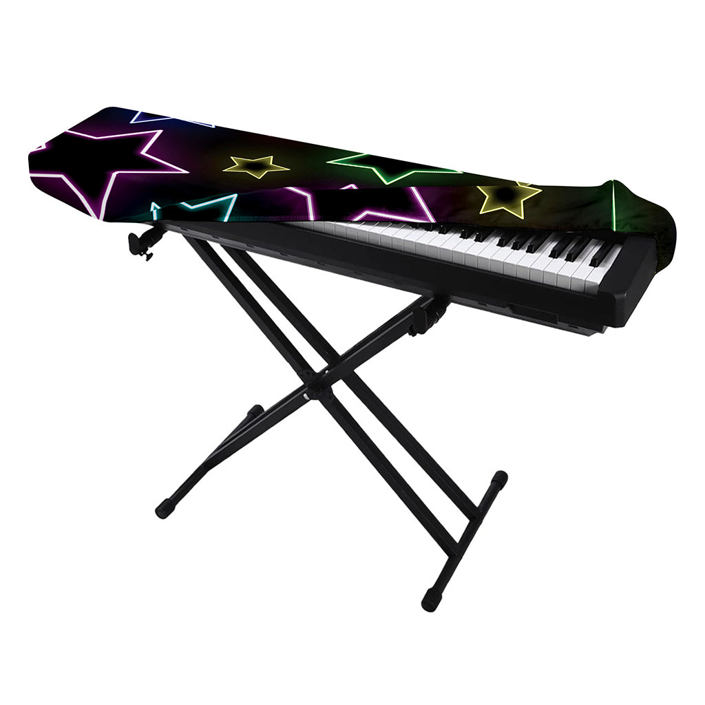 Lights Star Pattern Print Piano Keyboard Cover