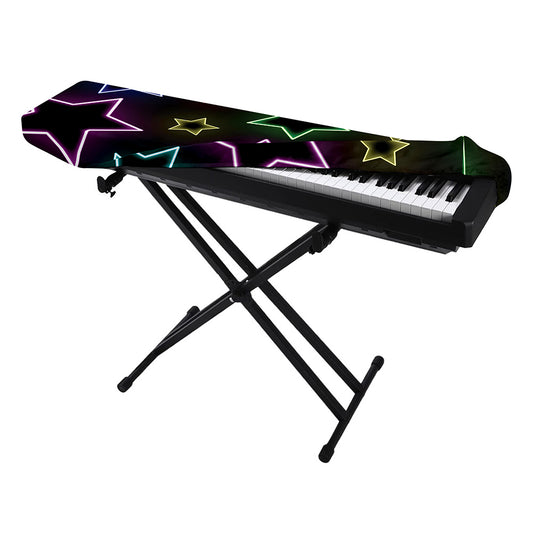 Lights Star Pattern Print Piano Keyboard Cover