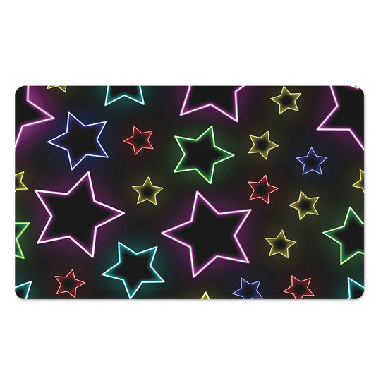 Lights Star Pattern Print Polyester Doormat