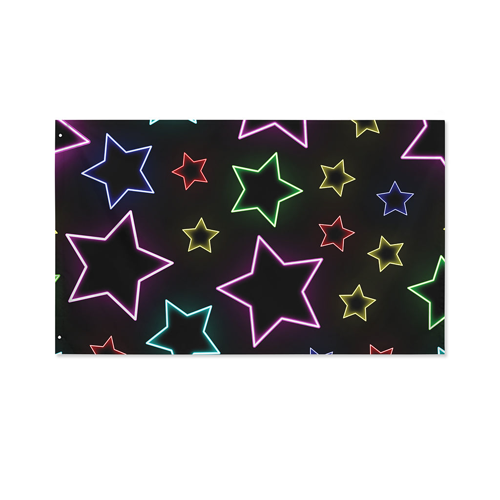Lights Star Pattern Print Polyester Flag