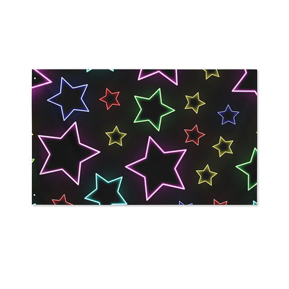 Lights Star Pattern Print Polyester Flag