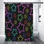 Lights Star Pattern Print Premium Shower Curtain