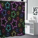 Lights Star Pattern Print Premium Shower Curtain