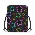 Lights Star Pattern Print Rectangular Crossbody Bag