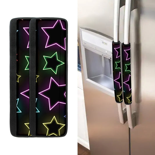 Lights Star Pattern Print Refrigerator Handle Covers