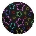 Lights Star Pattern Print Round Blanket