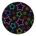 Lights Star Pattern Print Round Floor Mat