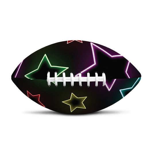 Lights Star Pattern Print Rugby Ball