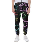 Lights Star Pattern Print Scuba Joggers