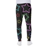 Lights Star Pattern Print Scuba Joggers