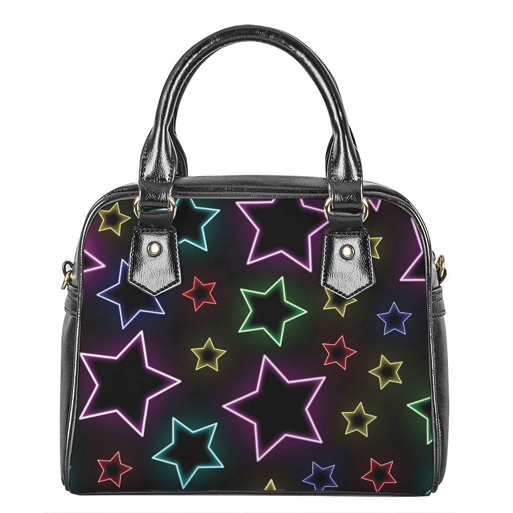 Lights Star Pattern Print Shoulder Handbag
