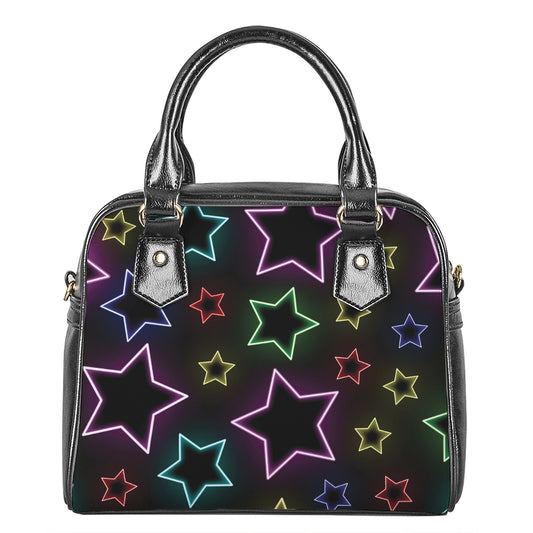 Lights Star Pattern Print Shoulder Handbag