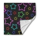 Lights Star Pattern Print Silk Bandana