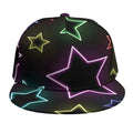 Lights Star Pattern Print Snapback Cap