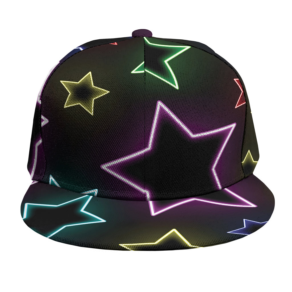 Lights Star Pattern Print Snapback Cap
