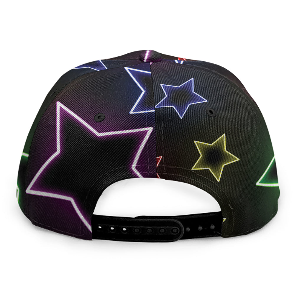 Lights Star Pattern Print Snapback Cap