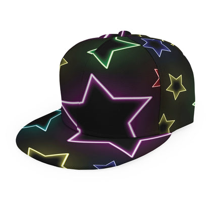 Lights Star Pattern Print Snapback Cap