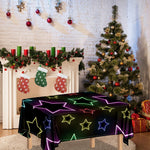 Lights Star Pattern Print Tablecloth
