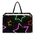 Lights Star Pattern Print Utility Tote Bag