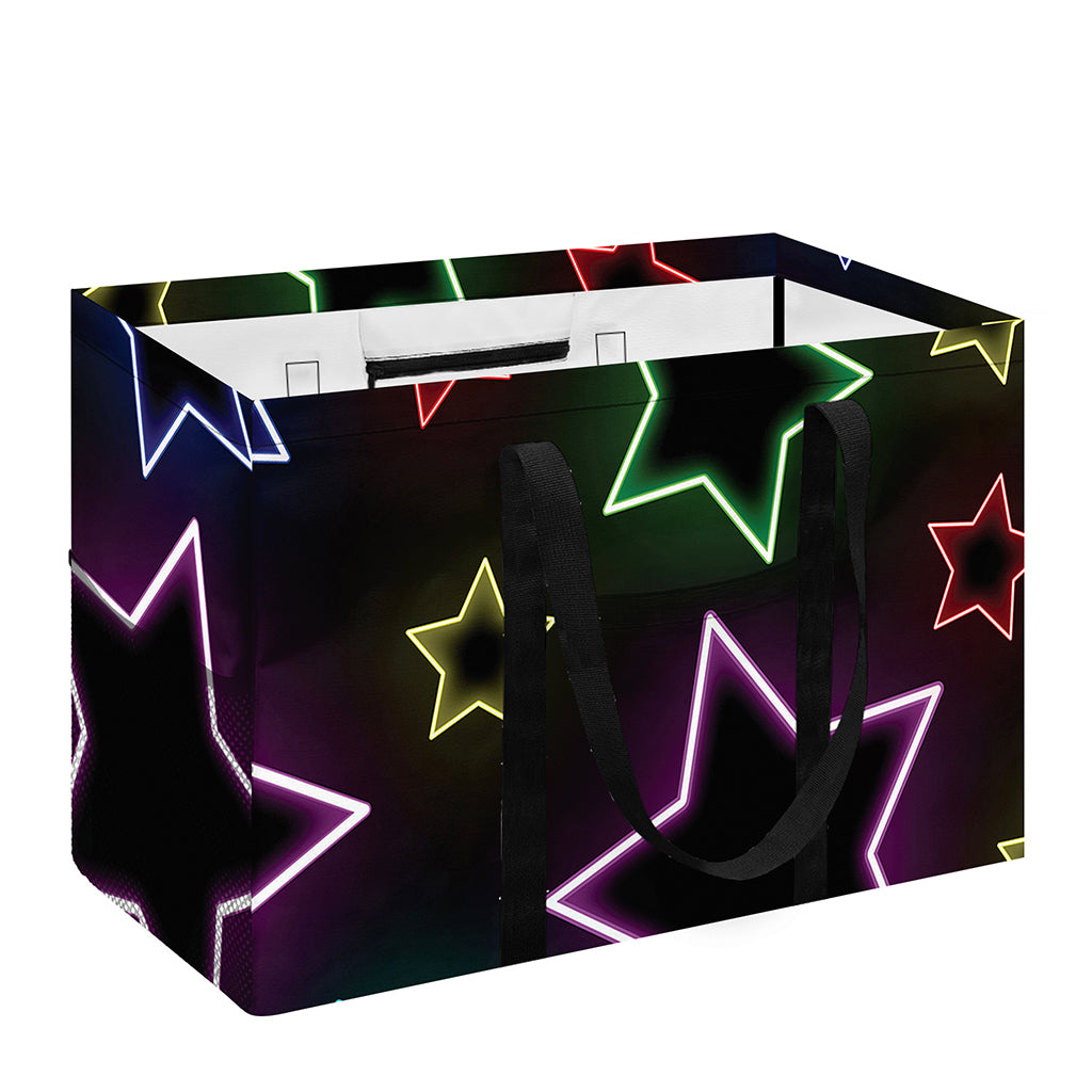 Lights Star Pattern Print Utility Tote Bag