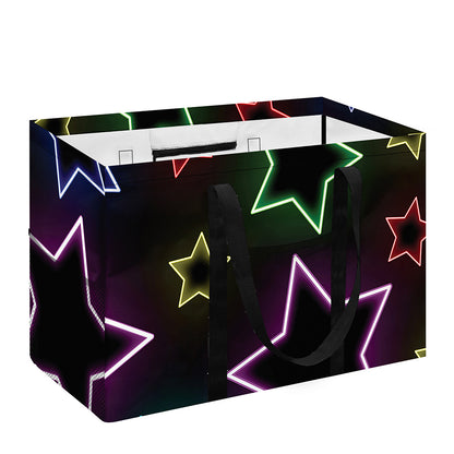 Lights Star Pattern Print Utility Tote Bag