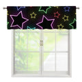 Lights Star Pattern Print Window Valance