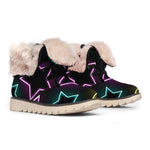 Lights Star Pattern Print Winter Boots