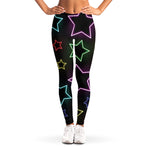 Lights Star Pattern Print Women's Leggings