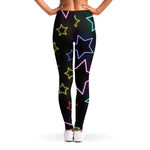 Lights Star Pattern Print Women's Leggings