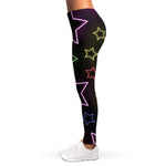 Lights Star Pattern Print Women's Leggings