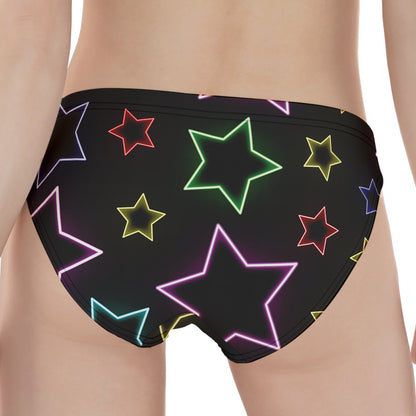 Lights Star Pattern Print Women's Panties