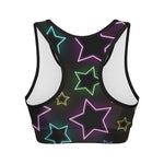 Lights Star Pattern Print Women's Sports Bra